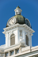 Fototapeta na wymiar County Courthouse Clock Tower in Missoula, Montana