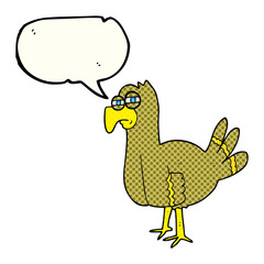 comic book speech bubble cartoon bird