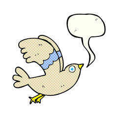 comic book speech bubble cartoon bird