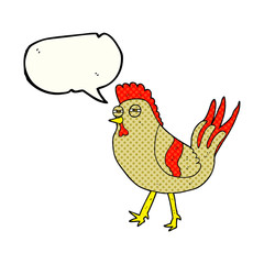 comic book speech bubble cartoon chicken
