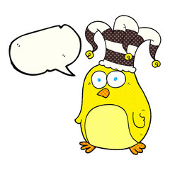 comic book speech bubble cartoon funny bird