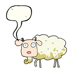 comic book speech bubble cartoon muddy goat