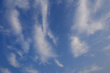 blue sky with cloud closeup