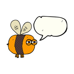 comic book speech bubble cartoon angry bee