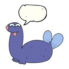 comic book speech bubble cartoon seal