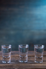 Vodka drinks with lemon and lime