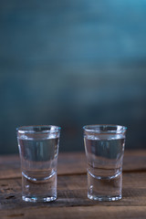 Vodka drinks with lemon and lime