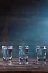 Vodka drinks with lemon and lime