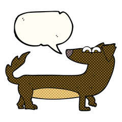 comic book speech bubble cartoon dog