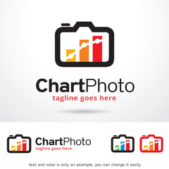 Chart Photo Logo Template Design Vector