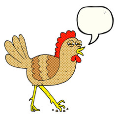 comic book speech bubble cartoon chicken