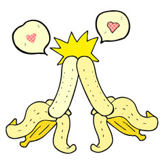 comic book speech bubble cartoon embarrassing magic banana touch