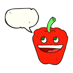 comic book speech bubble cartoon pepper
