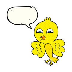 comic book speech bubble cartoon bird