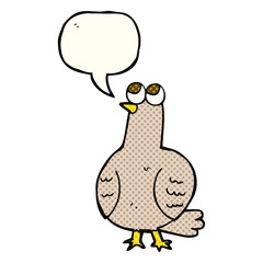 comic book speech bubble cartoon bird