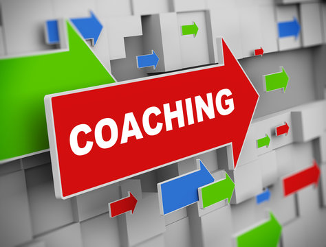 3d moving arrow - coaching