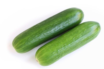 Cucumber on White Background