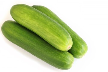 Cucumber on White Background