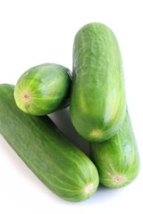 Cucumber on White Background