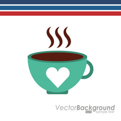 coffee time icon design 