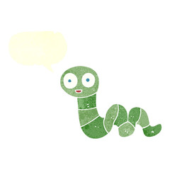 retro speech bubble cartoon snake