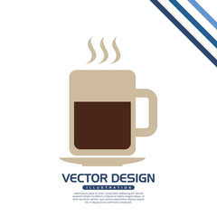 coffee time icon design 