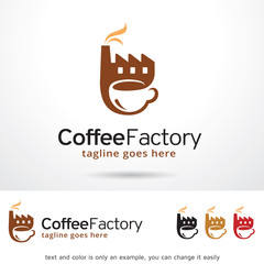 Coffee Factory Logo Template Design Vector