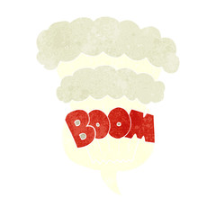 retro speech bubble cartoon explosion