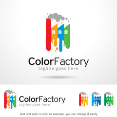 Color Factory Logo Template Design Vector