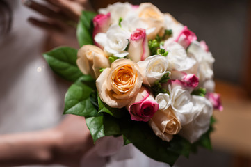 Wedding hand flower bouquet