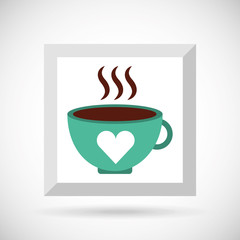 coffee time icon design 