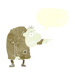 retro speech bubble cartoon igor