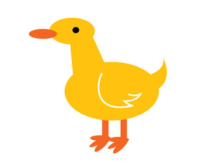 simple duck drawn by kids