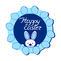 Happy Easter greeting card