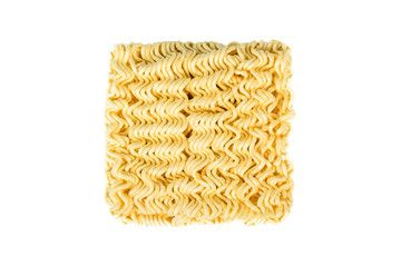 Instant noodle on white background