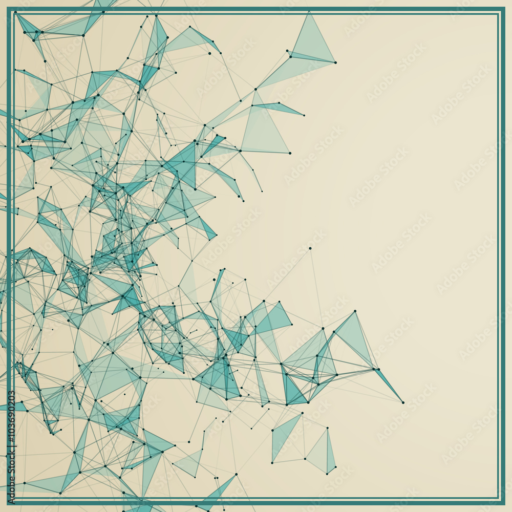 Poster Abstract background with dotted grid
