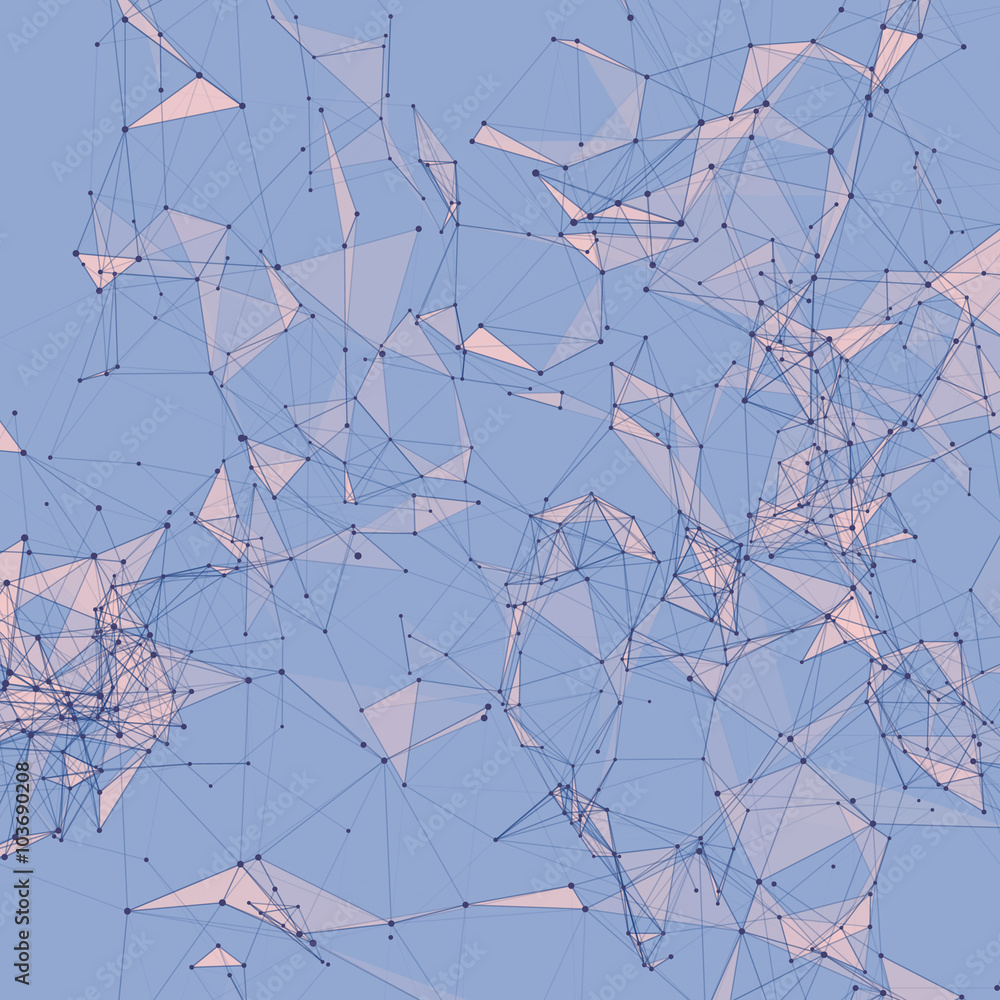 Poster Abstract background with dotted grid