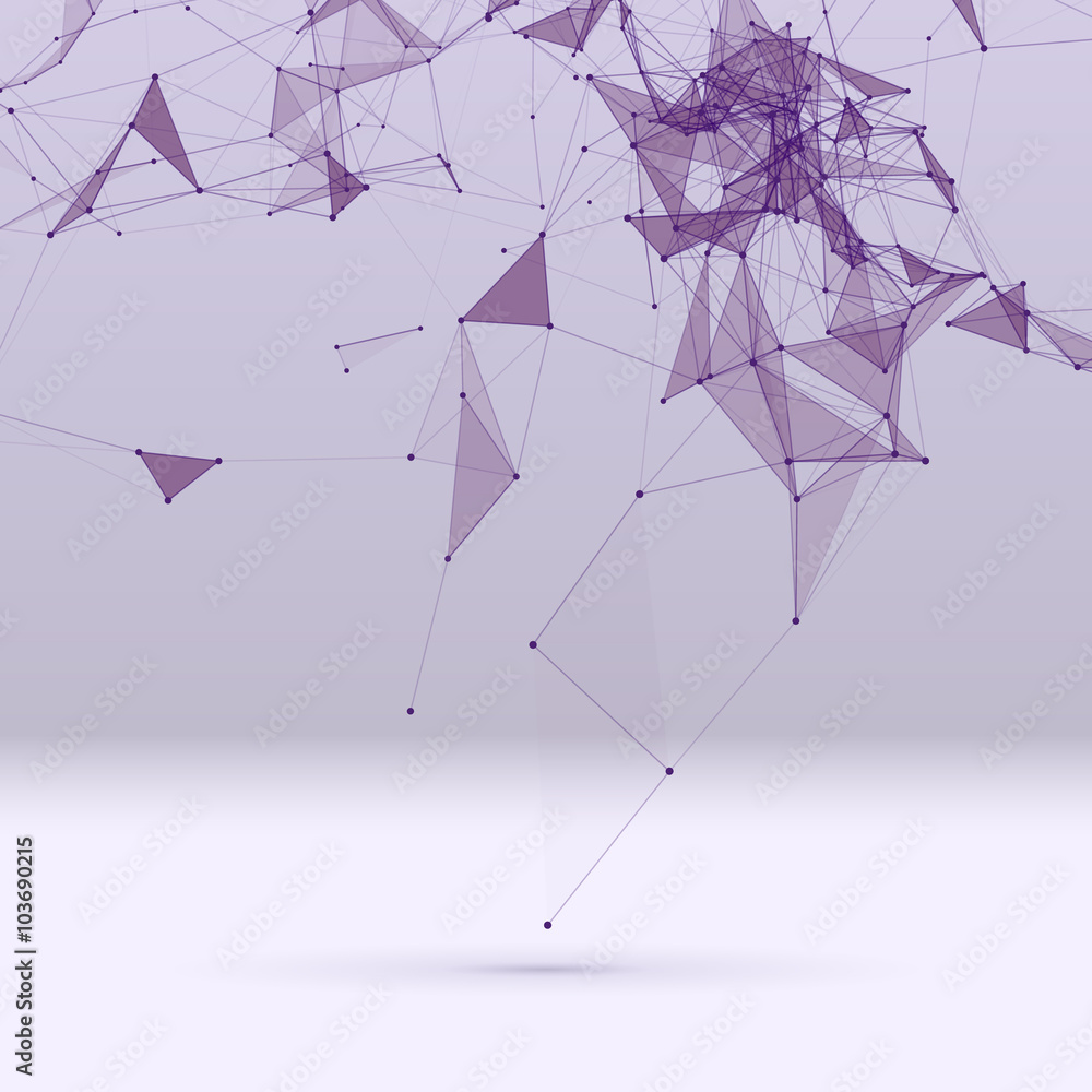 Poster Abstract background with dotted grid