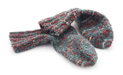 Knitted socks.