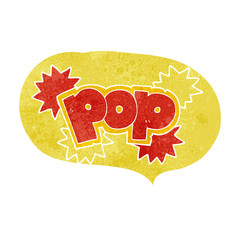 retro speech bubble cartoon pop explosion symbol