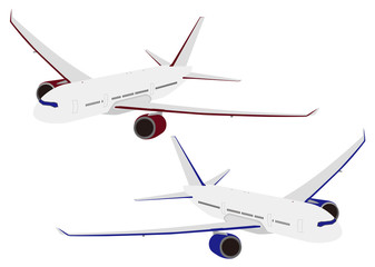 イラスト素材「旅客機」