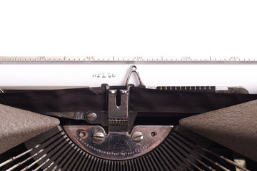 Details on antique typewriter
