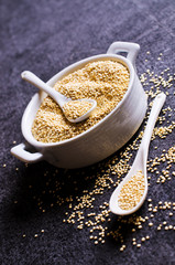Quinoa dry seeds