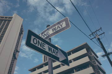Obraz premium one way