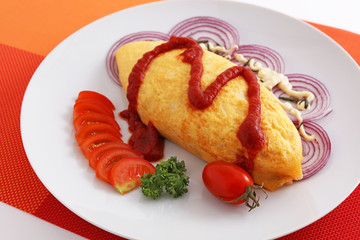 おいしそうなオムライス
