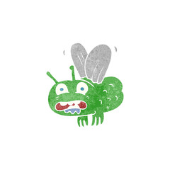 retro cartoon fly