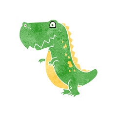 retro cartoon dinosaur