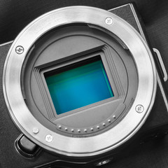 Digital camera sensor/APS-C CMOS sensor on a digital mirrorless