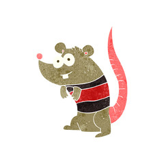 retro cartoon rat
