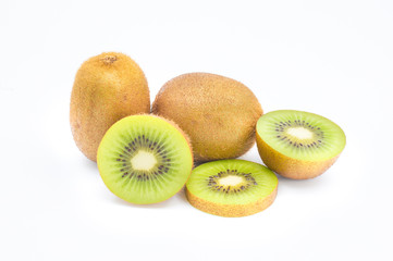 Kiwi fruit isolated on white background